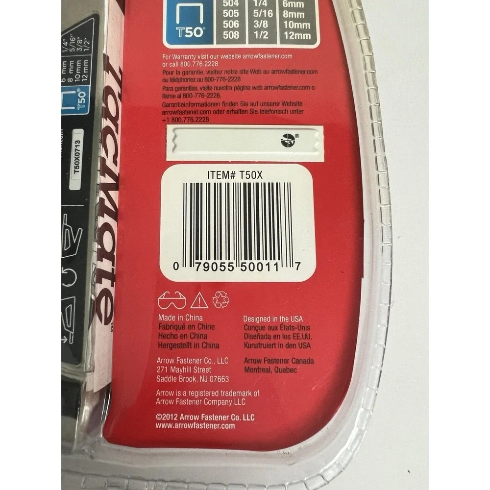 Arrow Fasteners Stapler TackMate T50X Heavy Duty Soft Grip Home‎ Projects A66